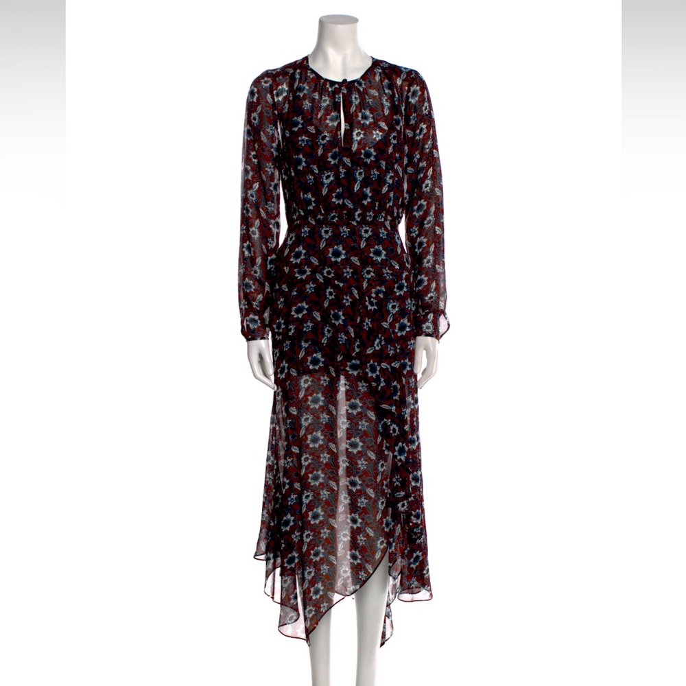 Veronica Beard long silk maxi dress